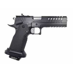 Masterpiece Arms DS9 LOC 9mm 5 Barrel 2 Magazines Trijicon Optics Ready Black Magwell Trigger Black Accents Pistol