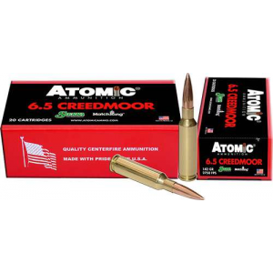 ATOMIC 00404 Rifle 6.5 Creedmoor 142 Gr Hollow Point Match 20 Bx/ 10 Cs