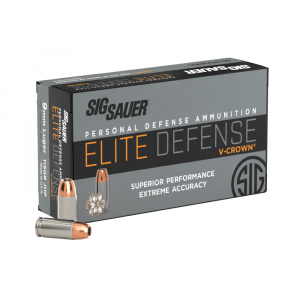 Sig Sauer Elite Defense V-Crown 9mm, 115gr JHP, 50rd Box