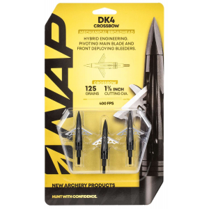 Walkers NAP-60-DKX12 DK4 Crossbow 125 grain Broadhead 3 Pack
