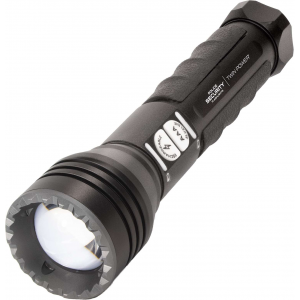 Lb Marketing 97741 Twin Power Long Throw Flashlight  Black 220/450 Lumens White LED