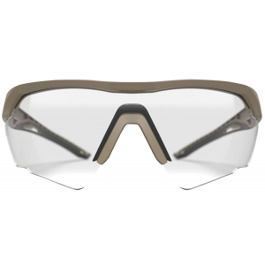Glock AS41037 Crossover Tactical Glasses Clear Lens Desert Tan Frame