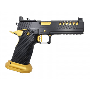 Masterpiece Arms DS9 Hybrid Black  Gold 9mm 5 Barrel 2 Magazines Trijicon Ready Pistol