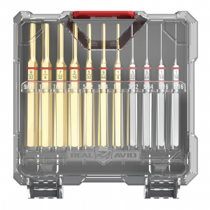Real Avid Accu-Punch 11-Piece Standard Brass & Steel Pin Punch Set