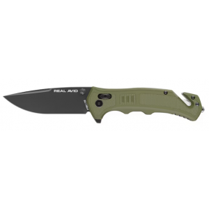 REAL AVID BORN READY GREEN ASSISTED FOLDING KNIFE