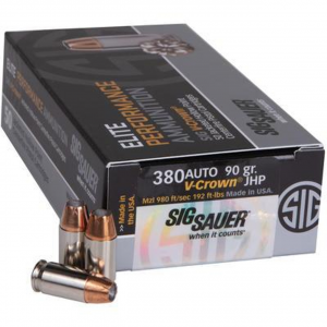 Sig Sauer Elite V-Crown JHP Ammo