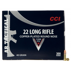 CCI 956 Target & Plinking Ar Tactical 22 Lr 40 Gr Copper-plated Round Nose 300 Rd Box