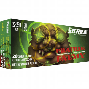 Sierra A1451--14 Prairie King 22-250 Remington 50 Gr BlitzKing Varmint & Predator 20rds