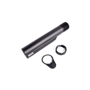 Armaspec Armaspec, Carbine Buffer Tube Kit, Includes End Plate and Castle Nut, AR-15, Anodized Finish, Black - $28.59 at BattleHawk Armory