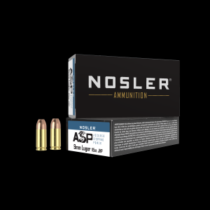NOSLER 51017 9mm Luger 115 Gr Jhp Asp 50 Ct Box