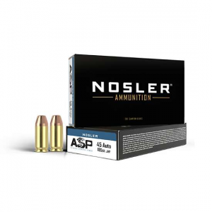 NOSLER 51271 Match Grade 45 Acp 185 Gr Jacketed Hollow Point (jhp) 50 Bx/ 10 Cs