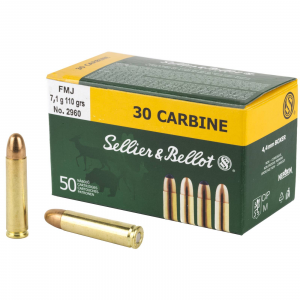 S&B 30 Carbine 110 Gr FMJ 50rd Box