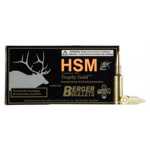 HSM 65crd130vld Trophy Gold 6.5 Creedmoor 130 Gr Match Very Low Drag 20 Bx/ 10 Cs