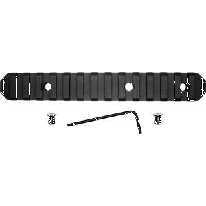 Grovtec US Inc GTSW230 Picatinny Rail KeyMod AR Platform 15 Slot Black Hardcoat Anodized