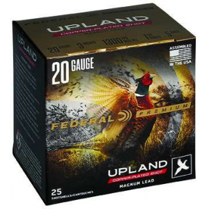 FEDERAL P2585 Premium Upland Wing-shok 20 Gauge 3 1 1/4 Oz 5 Shot 25 Bx/ 10 Cs
