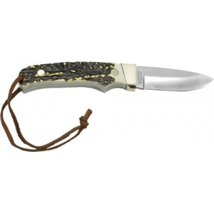 UNCLE HENRY KNIFE STAGLON 2.8 BLADE W/LEATHER SHEATH