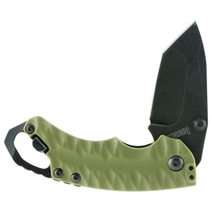 Kershaw 8750TOBLW Shuffle II  2.60 American Tanto Plain Black Oxide 8Cr14MoV SS FRN Olive Green Handle Folding