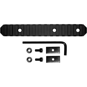 Grovtec US Inc GTSW191 Picatinny Rail Stock AR 15 Slot Black Hardcoat Anodized