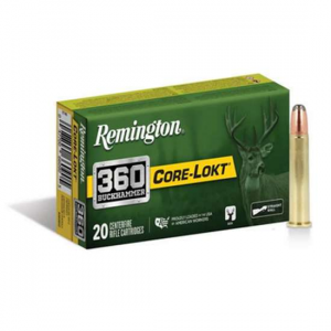 REMINGTON Ammunition R27742 360 Buckhammer 180 Gr Soft Point Core-lokt (spcl) 20 Bx/10 Cs