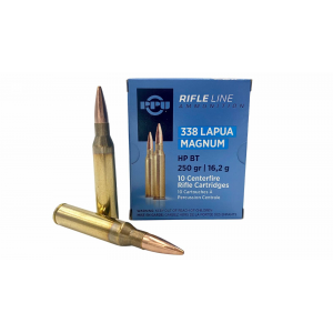 PPU Standard Rifle 338 Lapua Mag 250 Gr Hollow Point Boat Tail (hpbt) 10rds