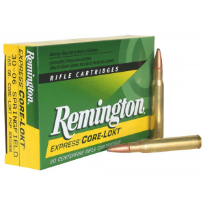 REMINGTON Ammunition R3006b Core-lokt 30-06 Springfield 165 Gr Core-lokt Pointed Soft Point (pspcl) 20 Bx/ 10 Cs