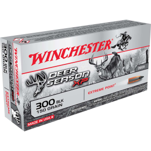 WINCHESTER Ammo X300blkds Deer Season Xp 300 Blackout 150 Gr Extreme Point 20 Box