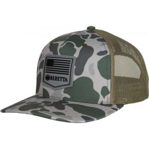 BERETTA CAP PM TRUCKER R 112 RUBBER PATCH GREEN DUCK CAMO