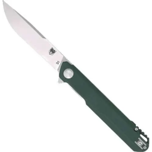 Cobratec Knives COBRATEC MONARCH 3.5 FOLDER GREEN D2 STEEL W/CLIP - $30.26 at BattleHawk Armory