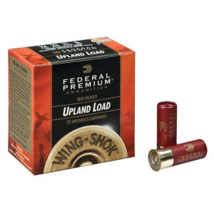 FEDERAL P1386 Premium Upland Wing-shok High Velocity 12 Gauge 2.75 1 3/8 Oz 6 Shot 25 Bx/ 10 Cs