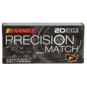 Barnes Bullets 30848 Precision Match  5.56x45mm NATO 85 gr OTM Boat Tail 20 Bx/ 10 Cs