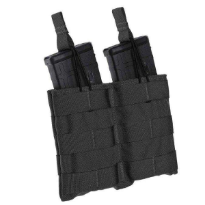TACSHIELD (MILITARY PROD) T3507BK Speed Load Double Rifle Mag Pouch Black 1000D Nylon