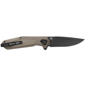 REAL AVID BORN READY TAN ASSISTED FOLDING KNIFE
