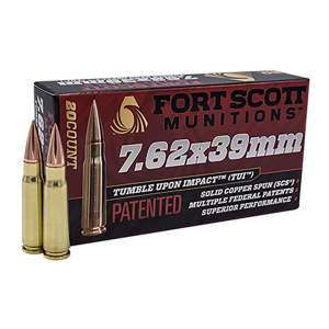 Fort Scott Munitions SCS Tumble Upon Impact TUI Ammo