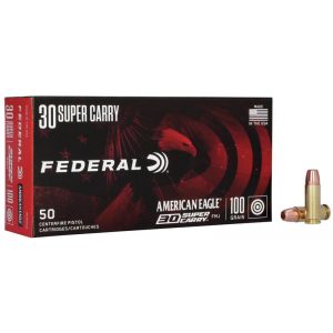 Federal AE30SCA American Eagle 30 Super Carry Full Metal Jacket (FMJ) 50 rd BOX
