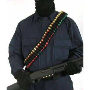 Blackhawk 43SB55BK Shotgun Bandoleer  55 Rounds Black Nylon