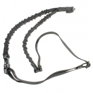 Blackhawk 70GS12BK Storm Sling 1.25 W x 46-64 L Single-Point Black Nylon Webbing w/Bungee for Rifle