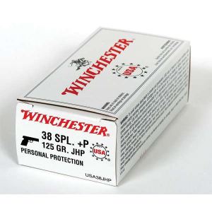 Winchester Ammo USA38SP USA  38 Special 125 gr Jacketed Soft Point (JSP) 50 Bx/ 10 Cs