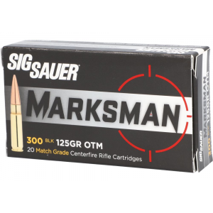 Sig Sauer Elite Match Grade 300 Blackout 125 gr Open Tip Match (OTM) Rifle Ammunition 20 rd Box