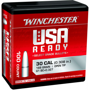 Winchester Ammo WBR30168 Centerfire Rifle  308 Win 168 gr Open Tip 100 Per Bag
