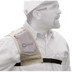 Caldwell 300010 Magnum Recoil Shield Tan Cloth w/Leather Pad Ambidextrous