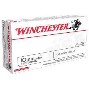 Winchester Ammo USA10MM USA  10mm Auto 180 gr Full Metal Jacket (FMJ) 50 Bx/ 10 Cs