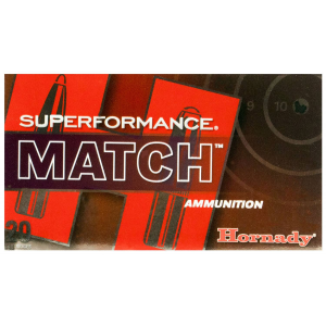 HORNADY 80963 Superformance Match 308 Win 168 Gr Extremely Low Drag-match 20 Bx/ 10 Cs