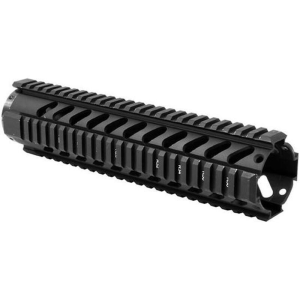 Aim Sports MT061 AR Mid-Length Free Float Quad Rail Black Hardcoat Anodized Aluminum 10
