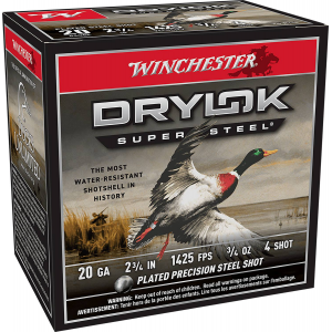 Winchester DRYLOK 20 Gauge 3/4 oz 2.75in Centerfire Shotgun Ammo 25 Rounds XS204