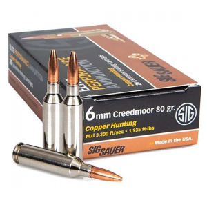 SIG Sauer E6mmch120 Elite Hunting 6mm Creedmoor 80 Gr 20rd Box