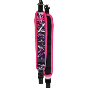 Butler Creek 181010 Comfort Stretch Sling with Uncle Mike's QD Swivels 2.25 W x 44 L Adjustable Muddy Girl Neoprene for Rifle