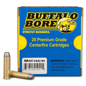Buffalo Bore Ammunition 19A/20 Outdoorsman  357 Mag 180 gr Hard Cast Flat Nose (HCFN) 20 Bx/ 12 Cs