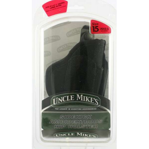 Uncle Mikes 70150 Sidekick with Mag Pouch Belt 3.75-4.5 Lg Auto Laminate Black