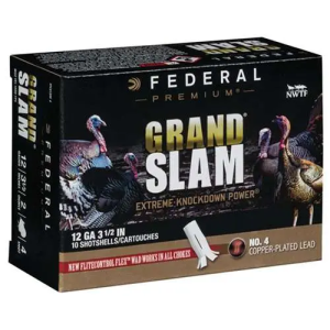FEDERAL Pfcx139f4 Premium Grand Slam 12 Gauge 3.5 2 Oz 4 Shot 10 Bx/ 5 Cs