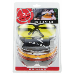 Radians T85RC T-85 Glasses Polarized Polycarbonate Clear, Amber, Smoke Gray, Copper, Orange Lens w/Black Frame